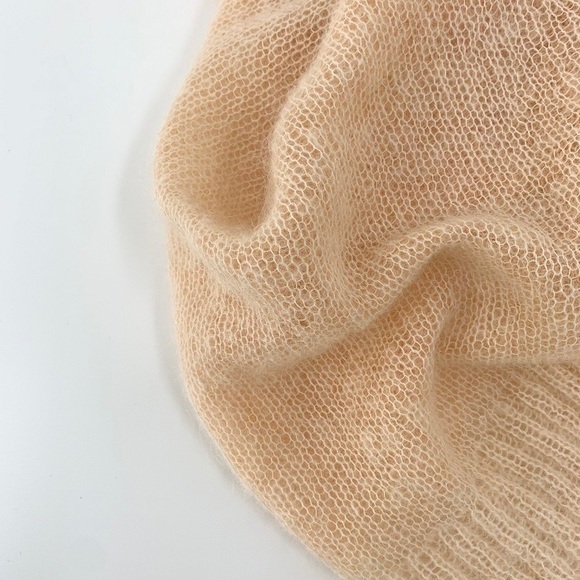 🍁ACNE STUDIOS mesh cardigan blush beige - Picture 12 of 15